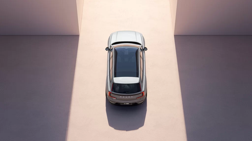 Volvo EX90 med elegant og aerodynamisk design