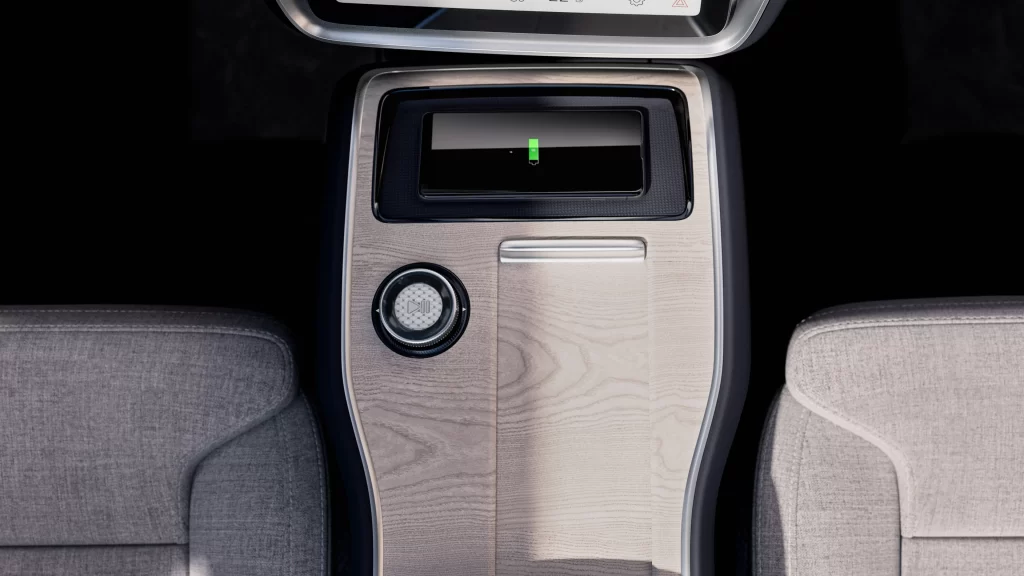 Volvo EX90 med minimalistisk og funksjonell midtkonsoll
