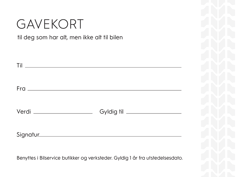 Gavekort illustrasjon