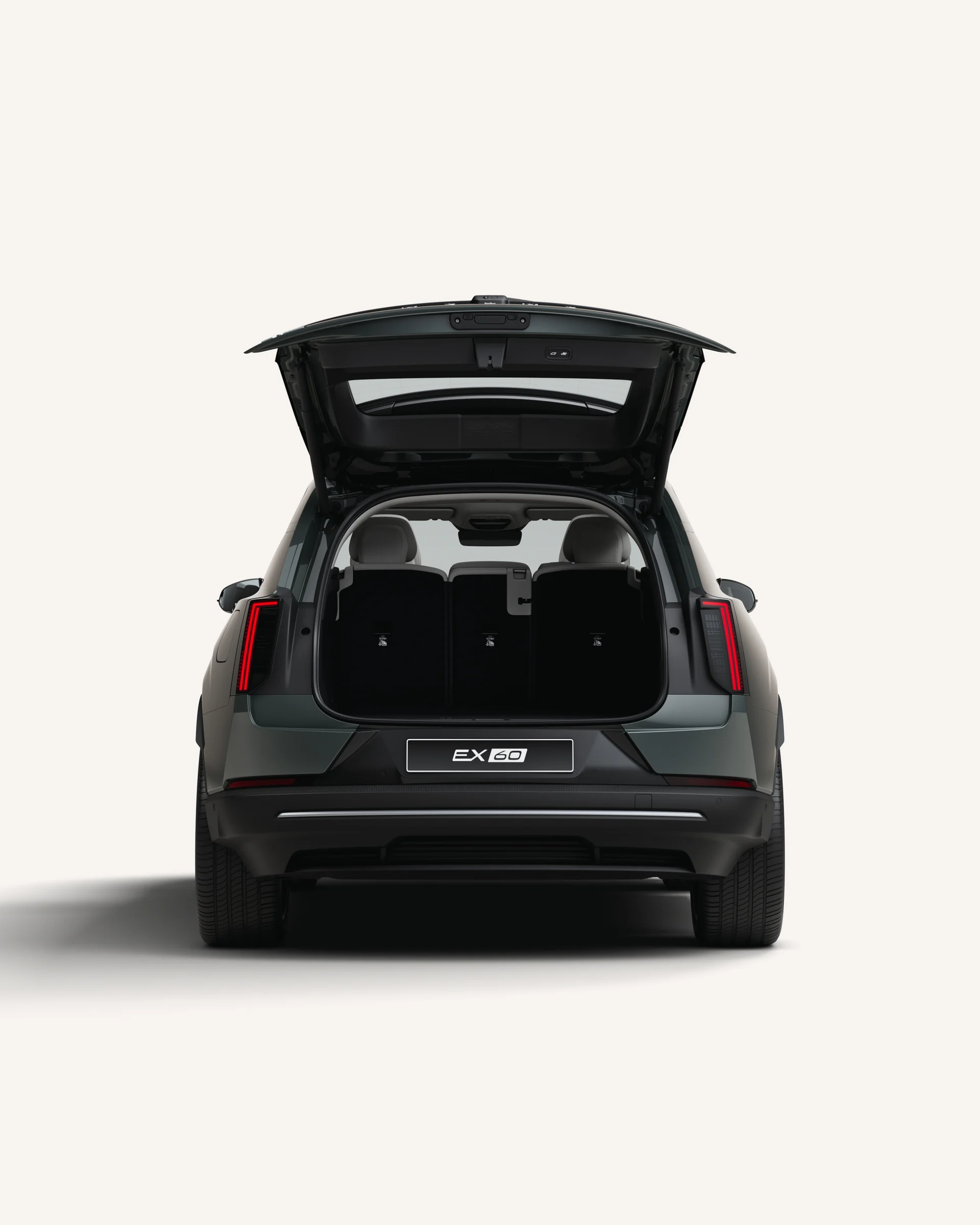 bento6 Volvo EX60 med bakluke åpen